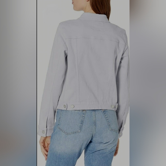 Sanctuary Denim Womens Light Blue Long Sleeve Kyle Classic Jean Jacket XS Collar - Picture 3 of 14